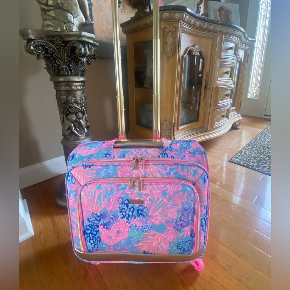 Lilly Pulitzer luggage under seat carry-on
